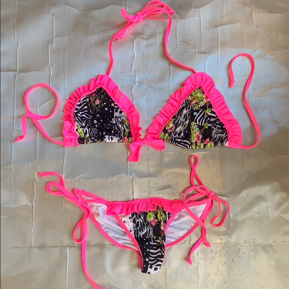 Material Girl Two Piece Scrunch Butt Bikini